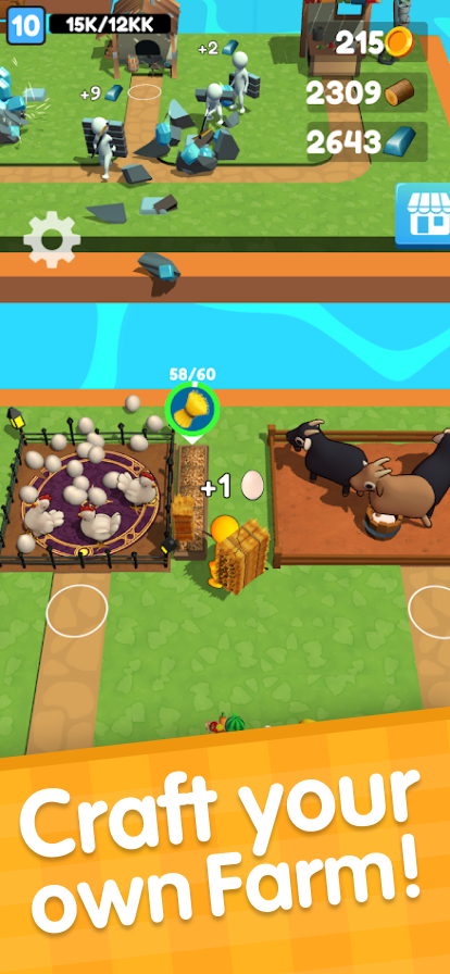 اسکرین شات 3 بازی Buildy Island 3d farming craft