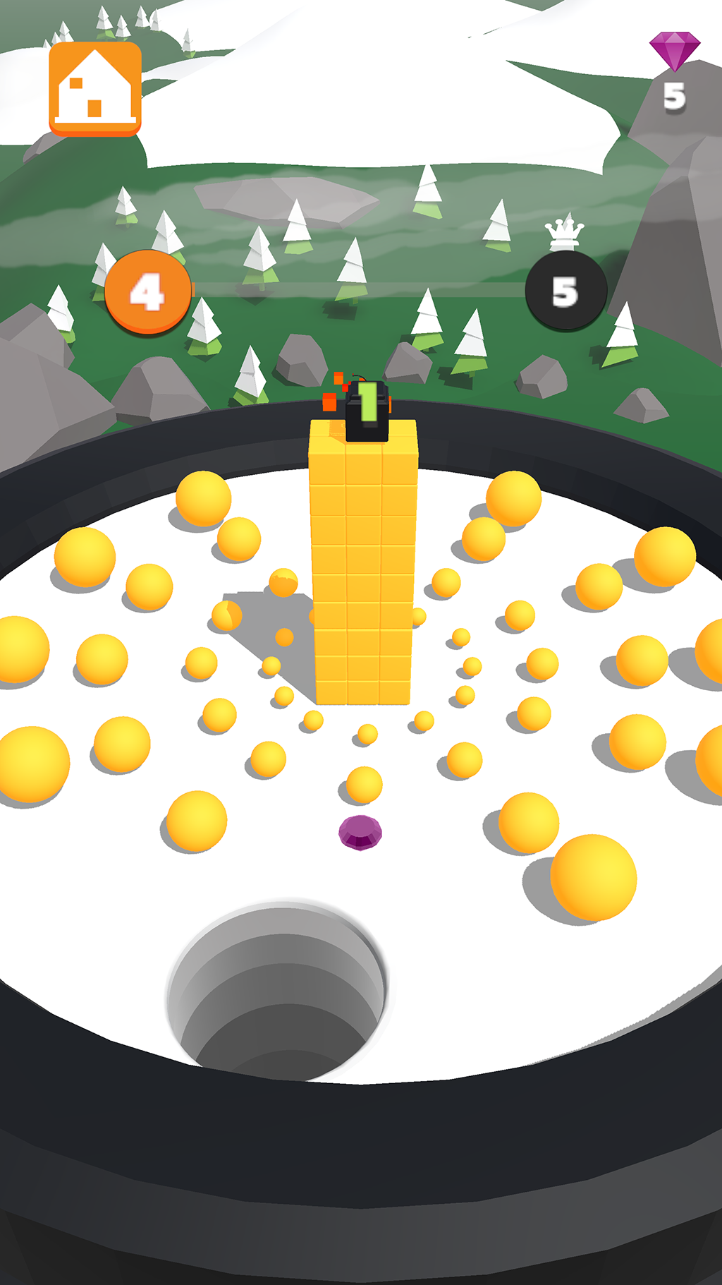 اسکرین شات 1 بازی Hole VS Bombs (حفره در برابر بمب ها)