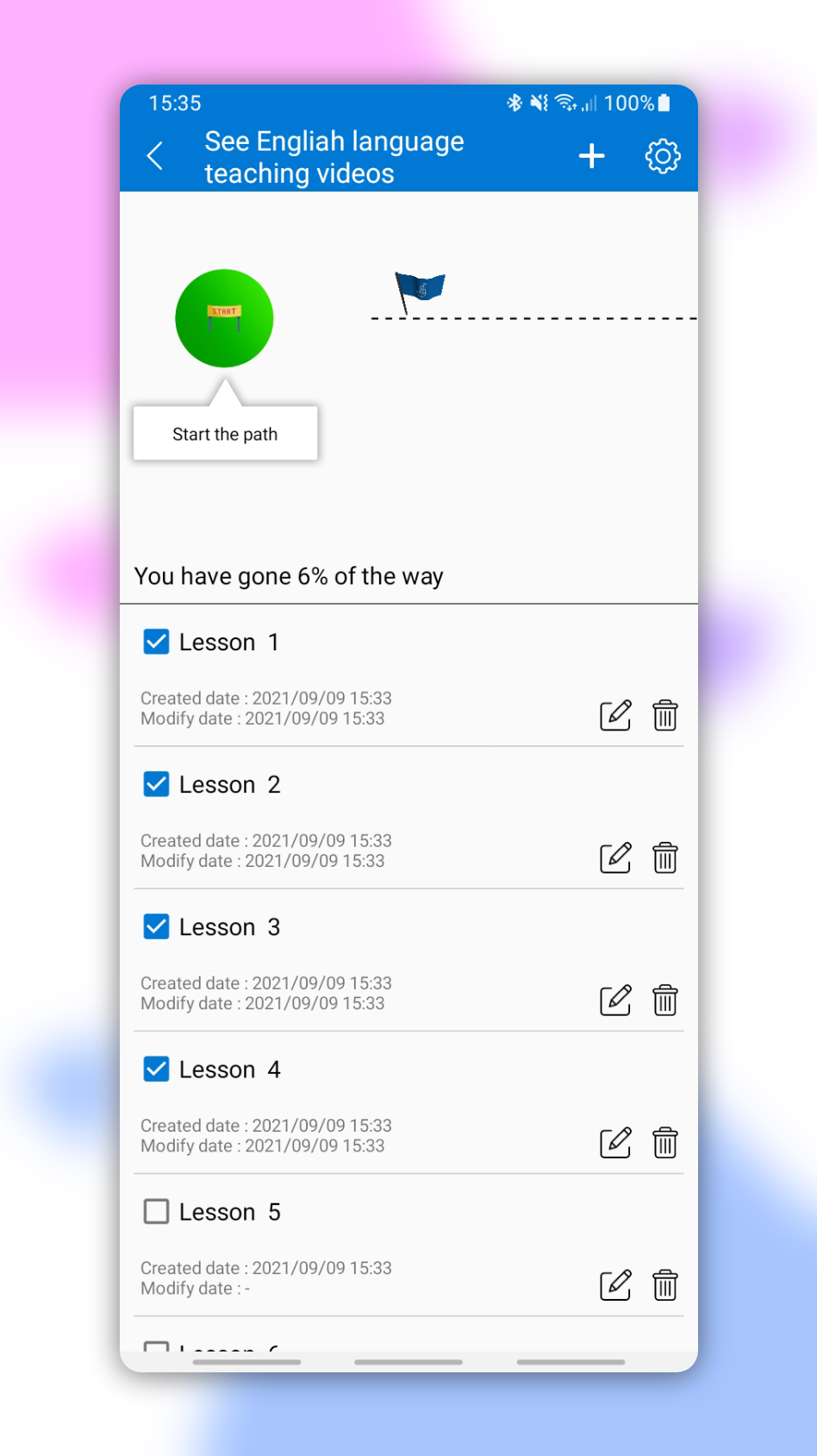 اسکرین شات 1 برنامه برنامه ریزی اهداف - Mypath