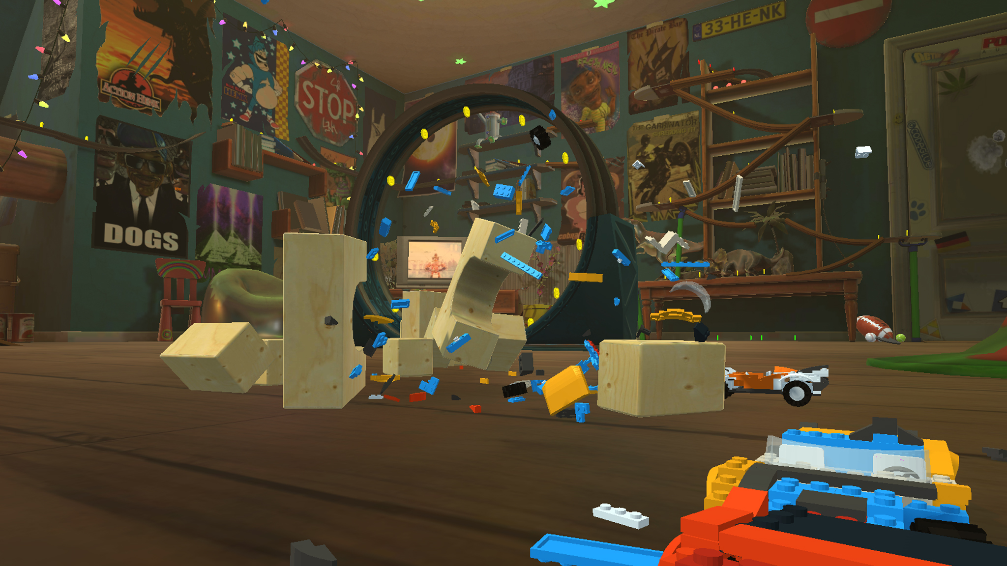 اسکرین شات 4 بازی Blocky Toy Car Crash Online
