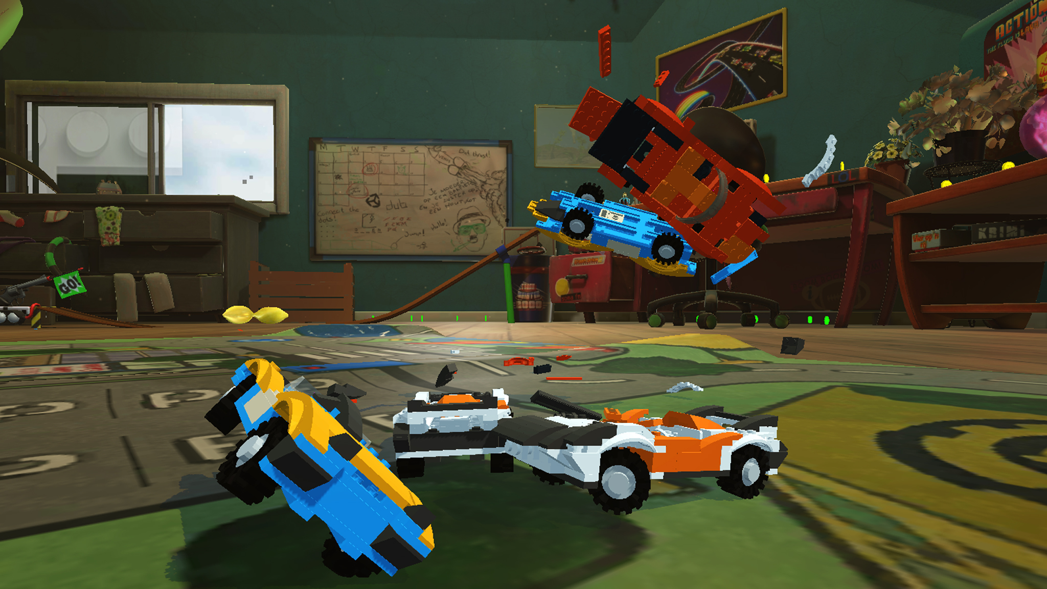 اسکرین شات 6 بازی Blocky Toy Car Crash Online