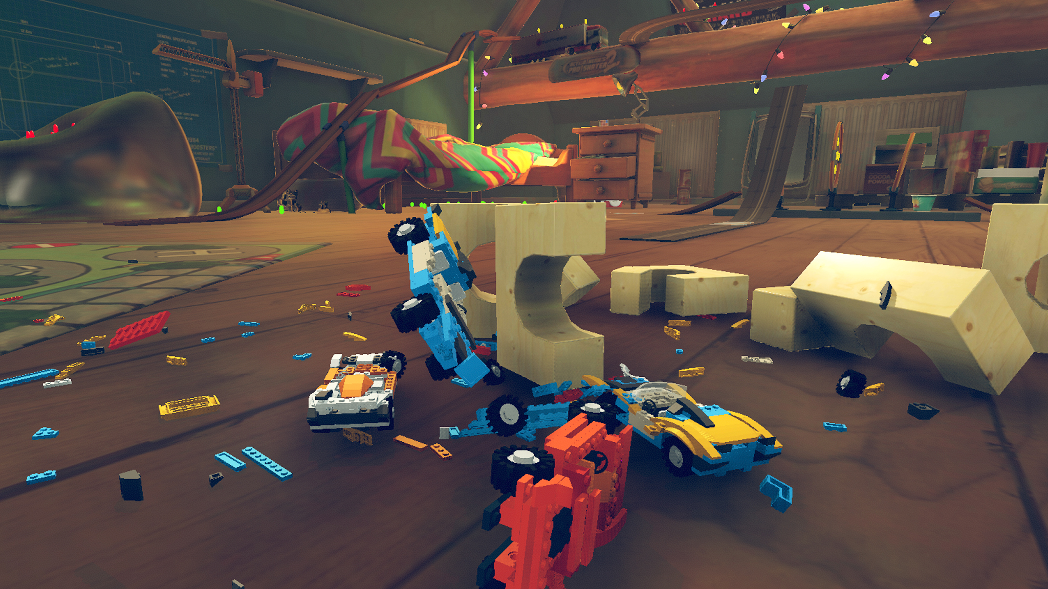 اسکرین شات 2 بازی Blocky Toy Car Crash Online
