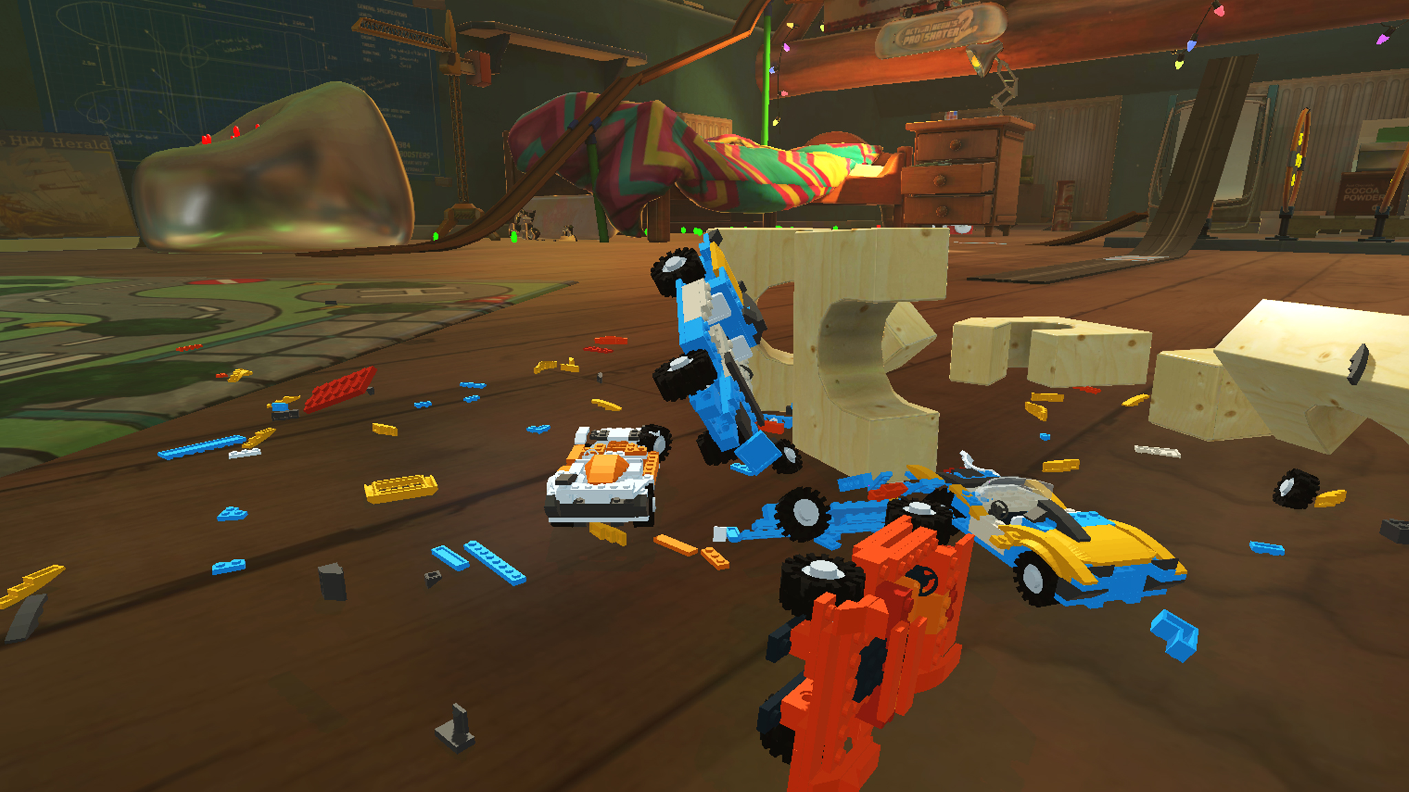 اسکرین شات 5 بازی Blocky Toy Car Crash Online