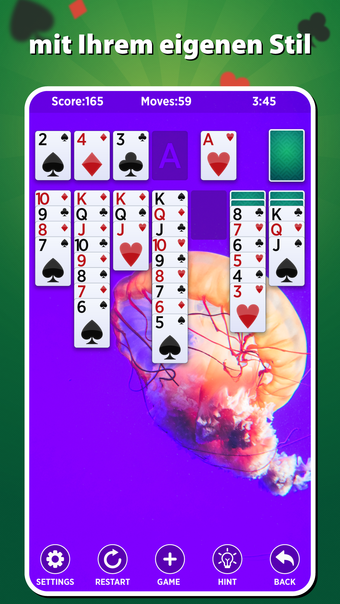 اسکرین شات 4 بازی Solitaire - Offline-Spiele