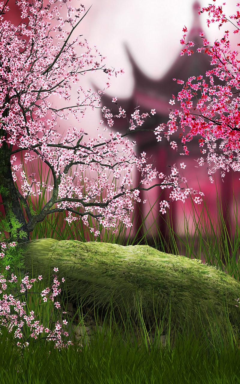 اسکرین شات 1 برنامه Sakura Live Wallpaper