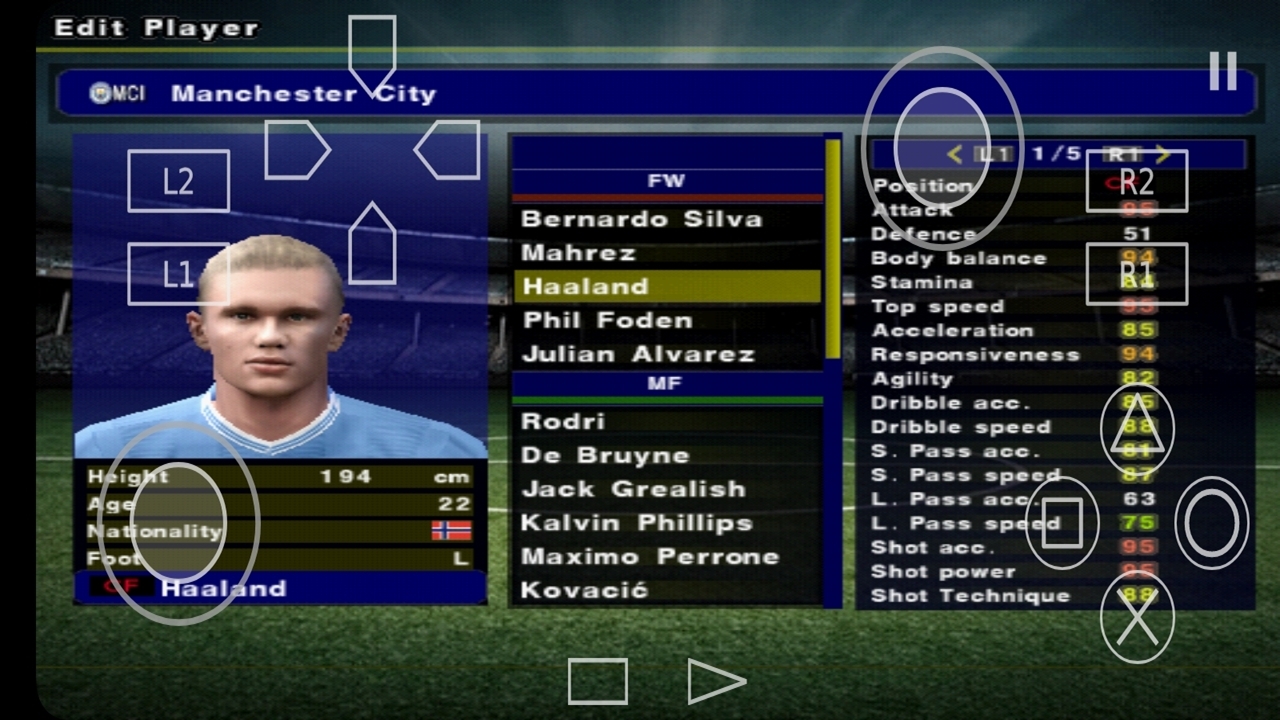 اسکرین شات 9 بازی شبیه ساز فوتبال eFootball pes 24 Ps2