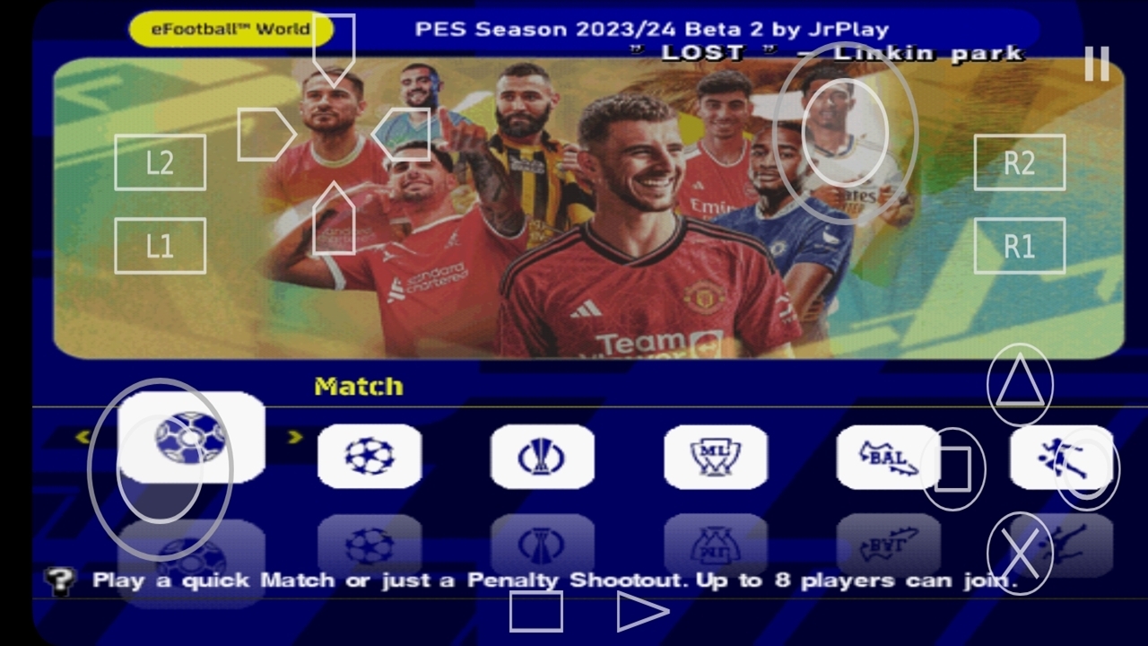 اسکرین شات 3 بازی شبیه ساز فوتبال eFootball pes 24 Ps2