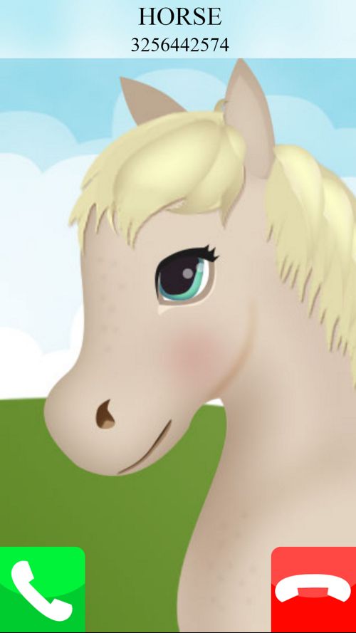 اسکرین شات 1 بازی fake call horse game care