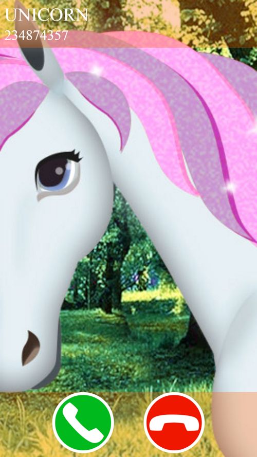 اسکرین شات 1 بازی fake call unicorn game
