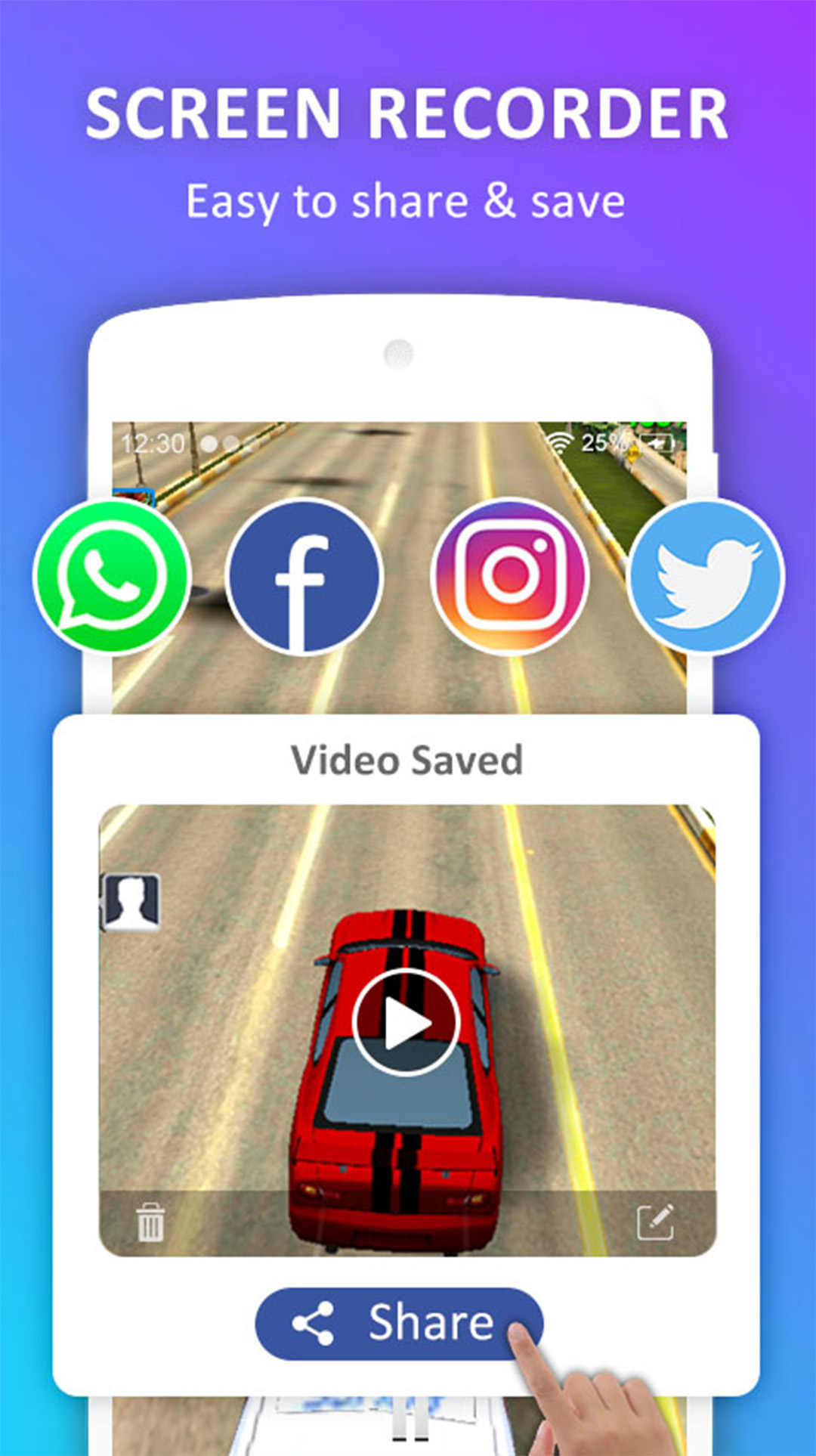 اسکرین شات 4 برنامه Screen Recorder Video Recorder