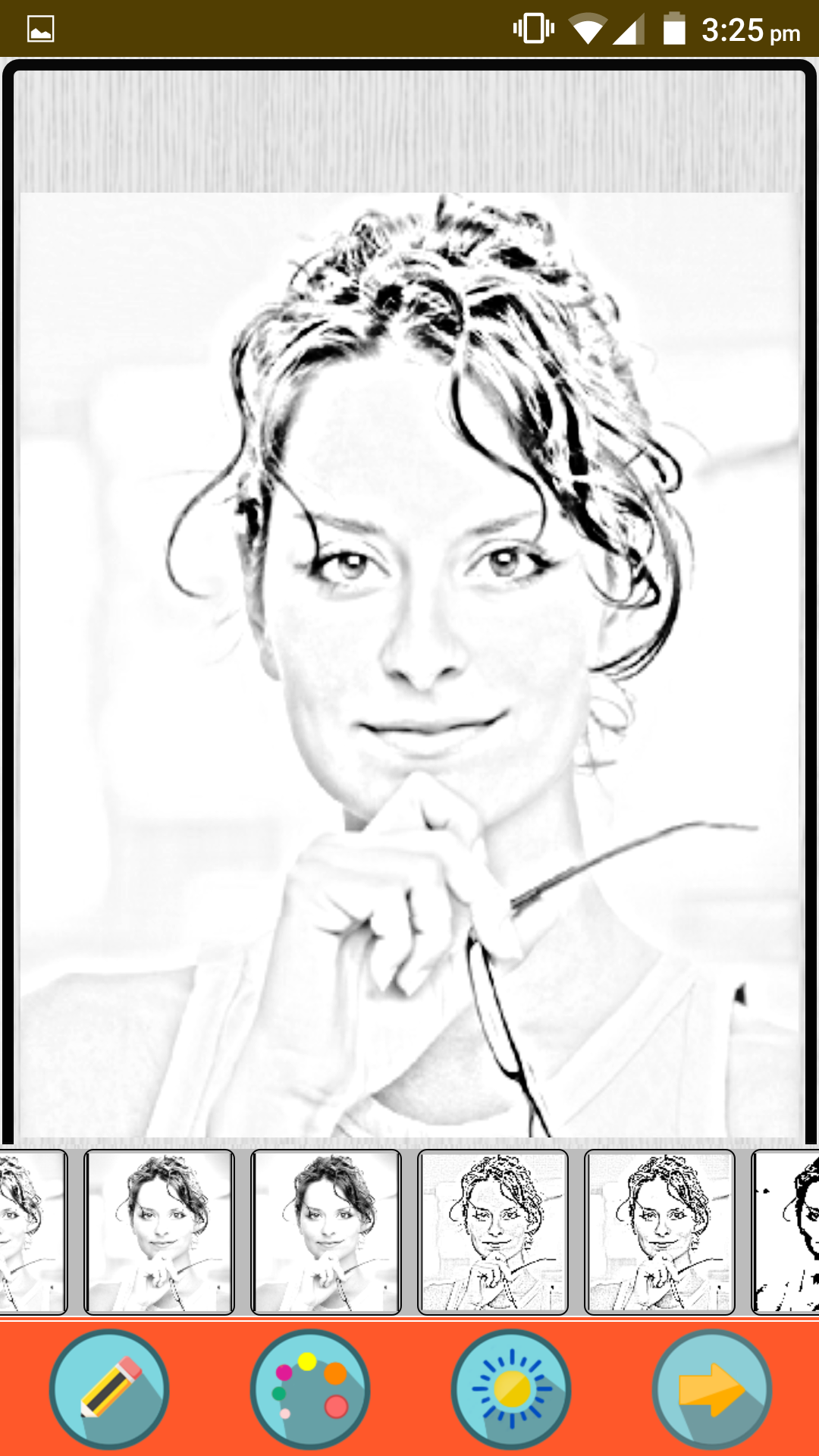 اسکرین شات 2 برنامه Photo to Pencil Sketch Maker