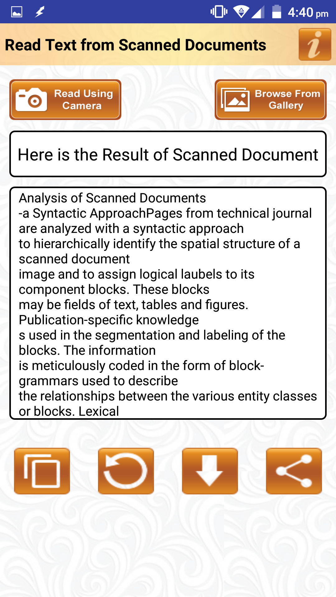 اسکرین شات 2 برنامه Save Text of Photo & Documents