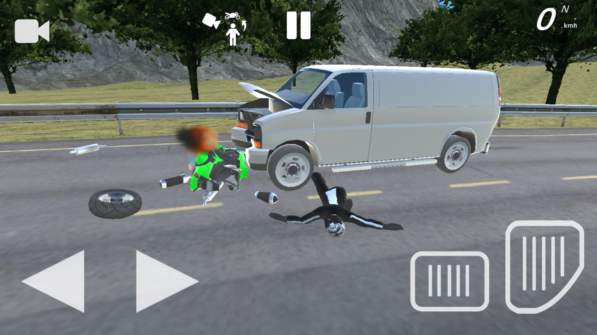 اسکرین شات 2 بازی Moto Crash Simulator: Accident