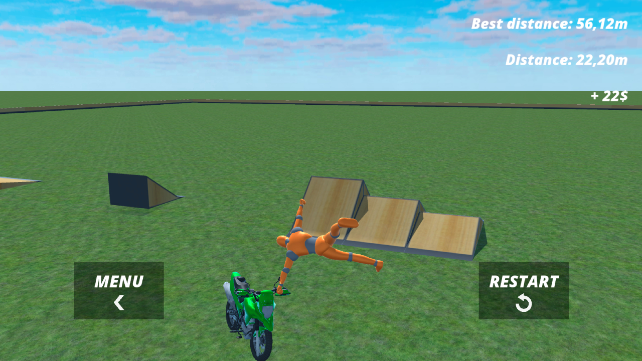 اسکرین شات 6 بازی Motorcycle Ragdoll Fall