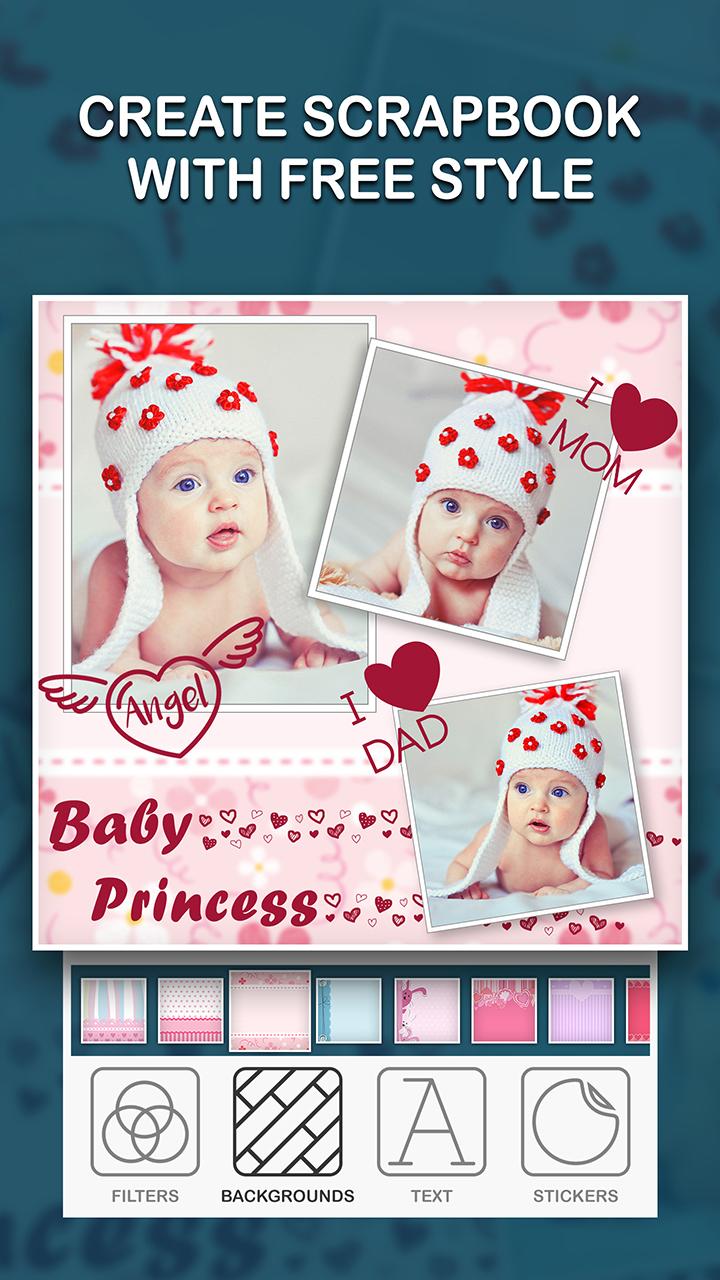اسکرین شات 2 برنامه Baby Photo Collage