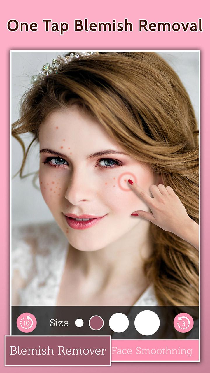 اسکرین شات 3 برنامه Face Blemish Remover - Smooth
