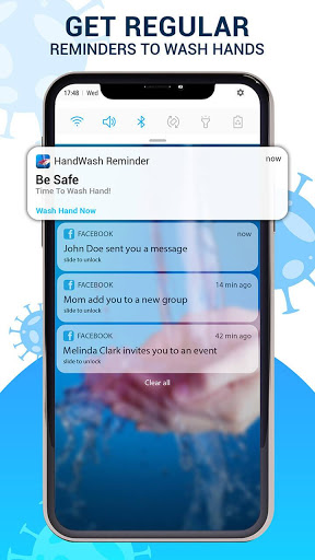 اسکرین شات 4 برنامه Hand Wash Reminder