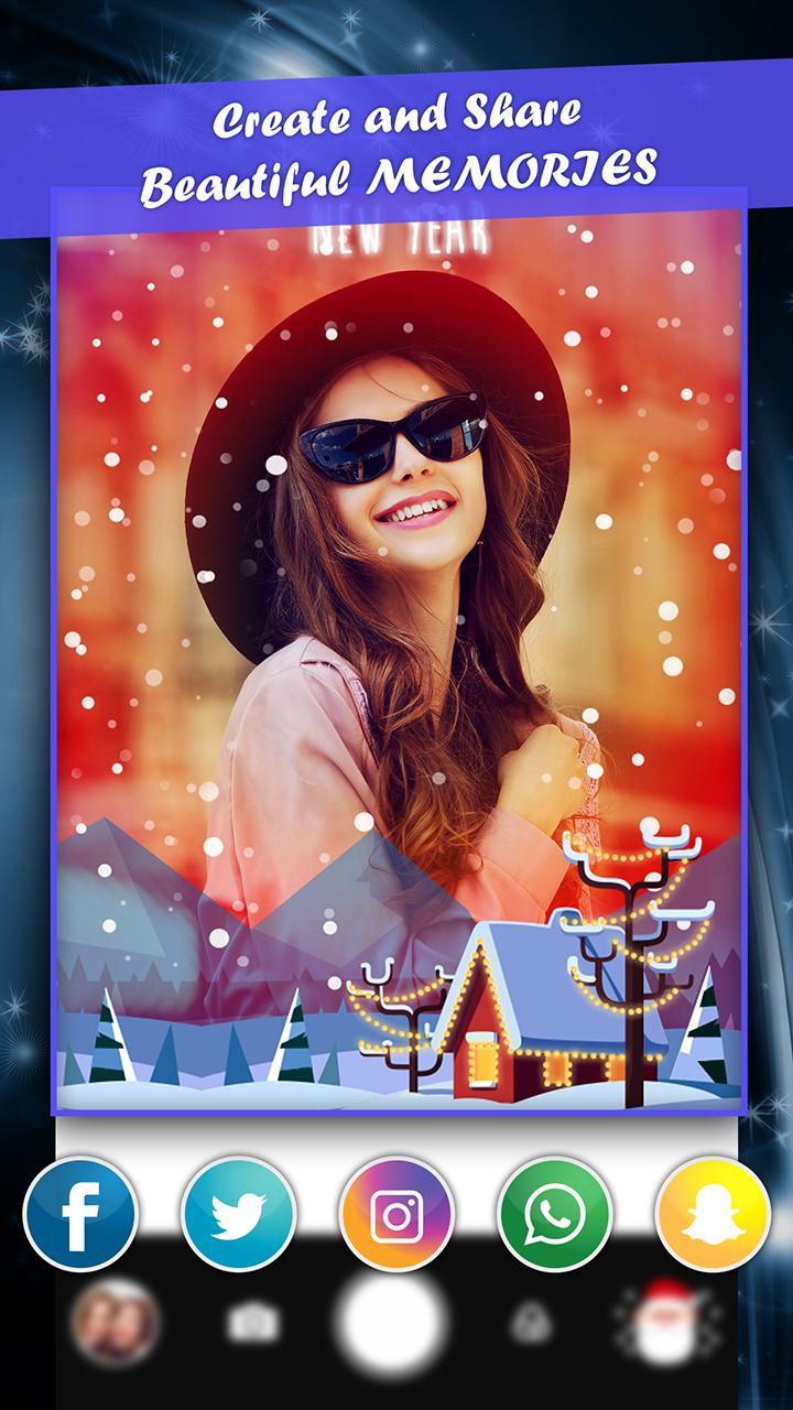 اسکرین شات 5 برنامه New Year Camera - Live Video and Selfie Effects