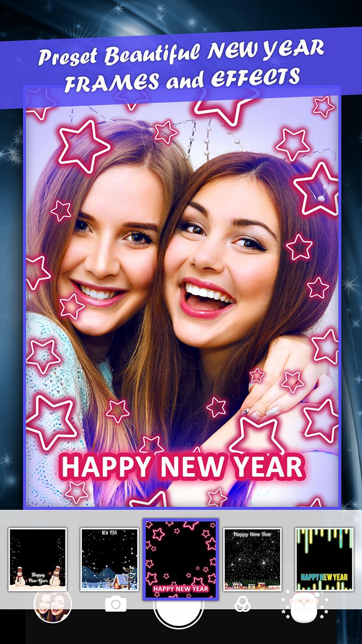 اسکرین شات 3 برنامه New Year Camera - Live Video and Selfie Effects