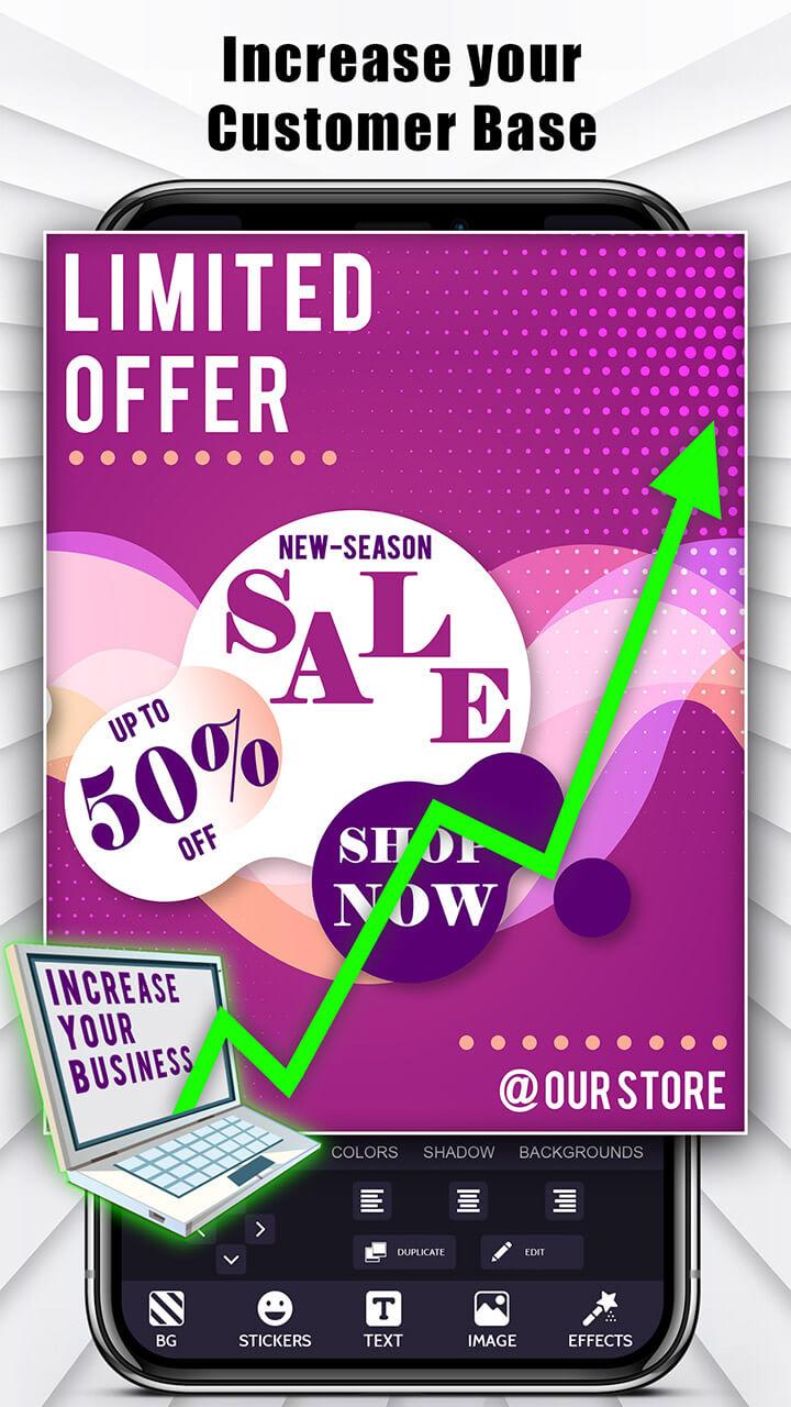 اسکرین شات 2 برنامه Digital Marketing Poster Maker