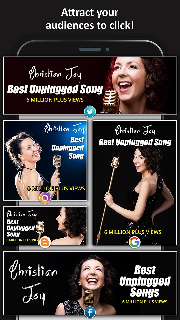 اسکرین شات 5 برنامه Thumbnail, Cover, Posts & Chan
