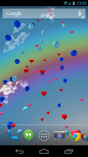 اسکرین شات 5 برنامه Balloons 3D live wallpaper