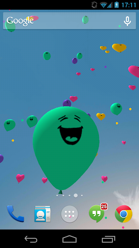 اسکرین شات 1 برنامه Balloons 3D live wallpaper