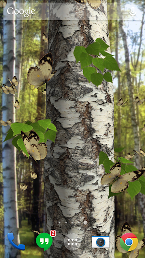 اسکرین شات 2 برنامه Butterflies 3D live wallpaper