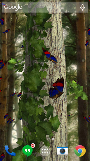 اسکرین شات 7 برنامه Butterflies 3D live wallpaper