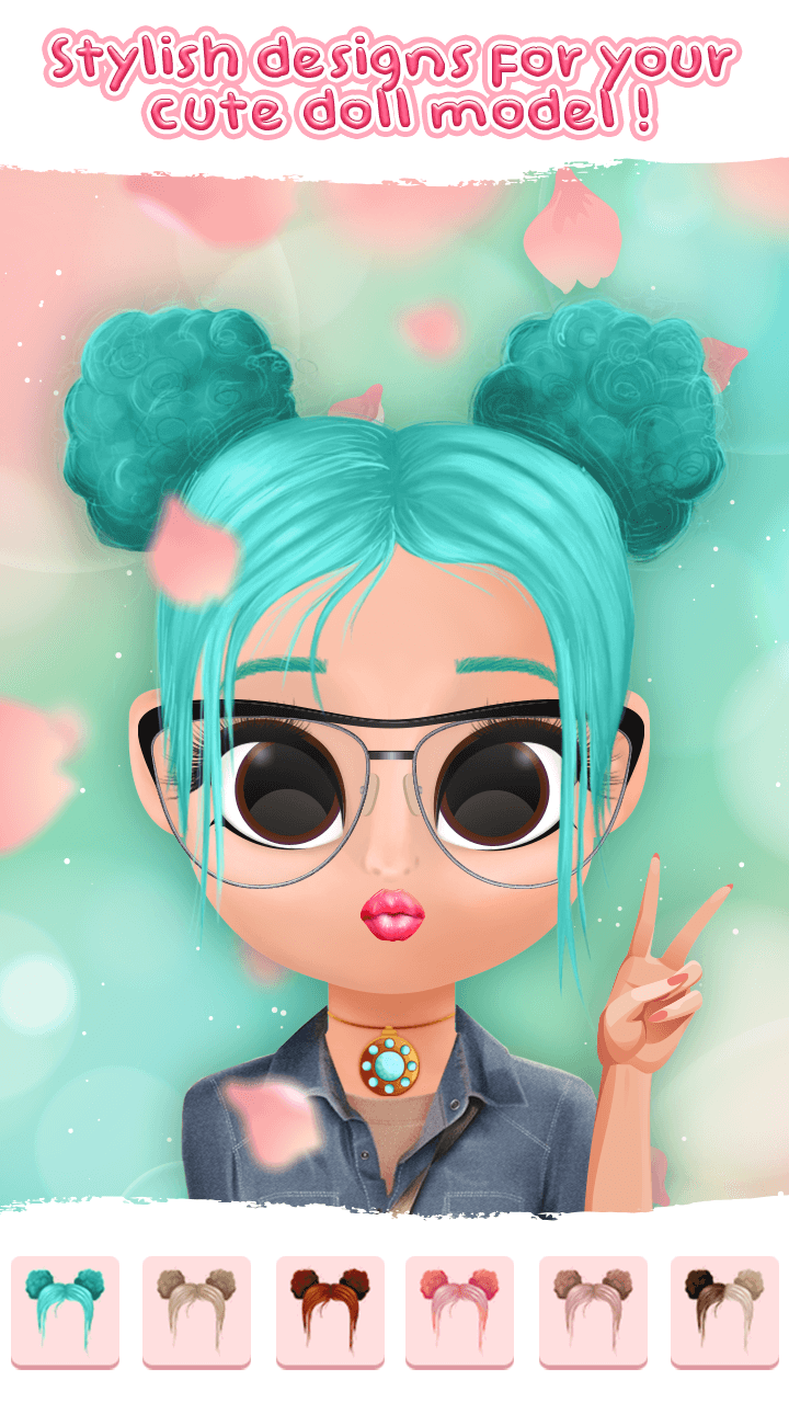 اسکرین شات 2 برنامه Cute Doll Girly Avatar Maker