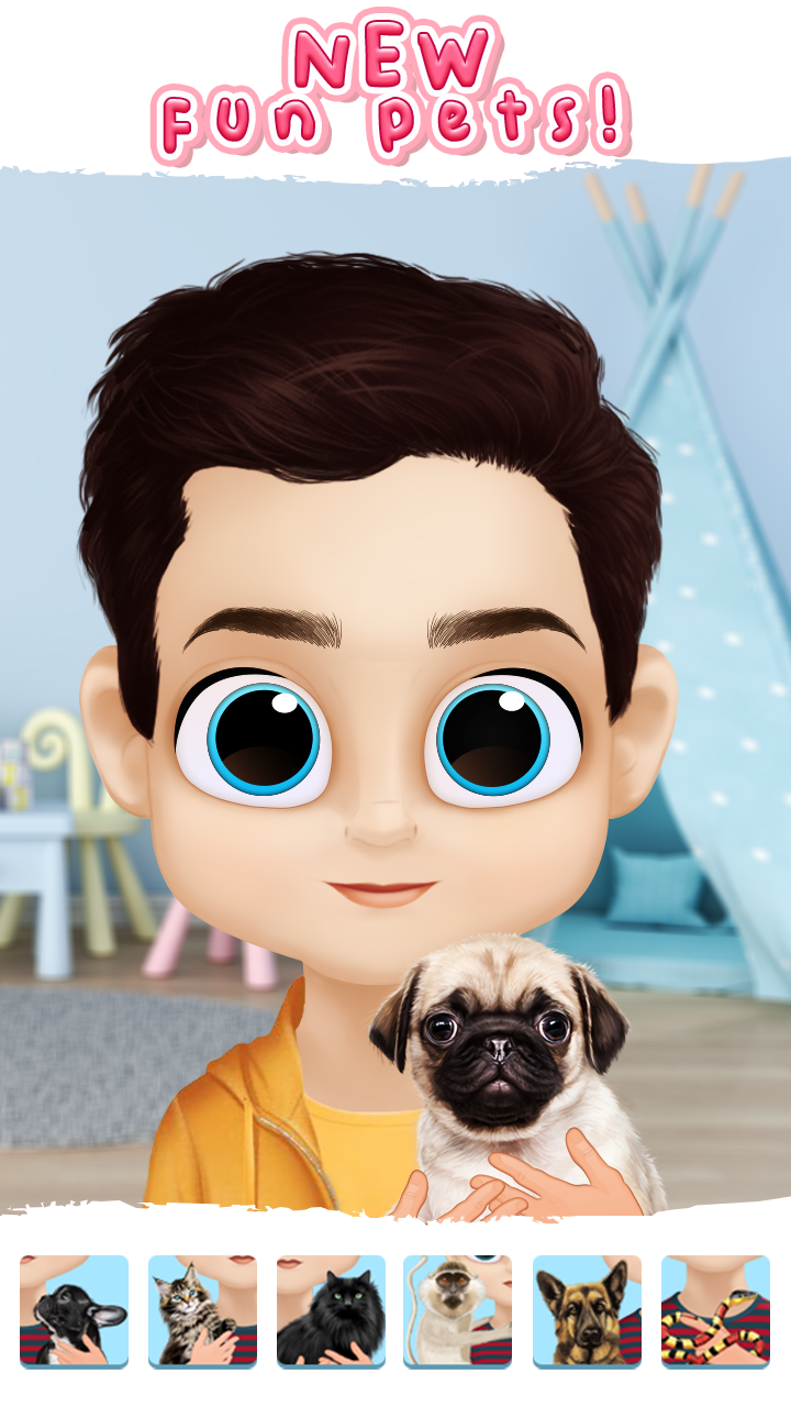اسکرین شات 1 برنامه Cute Doll Girly Avatar Maker