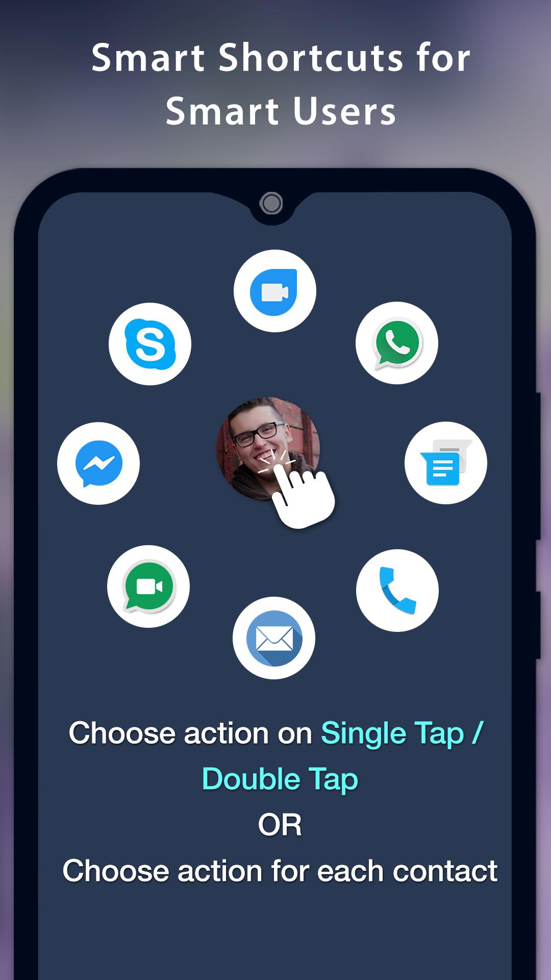 اسکرین شات 1 برنامه Speed Dial Widget - Quick and