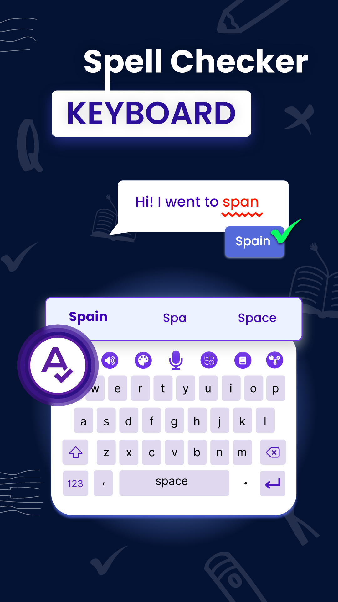 اسکرین شات 1 برنامه Spell Corrector _Spell Checker