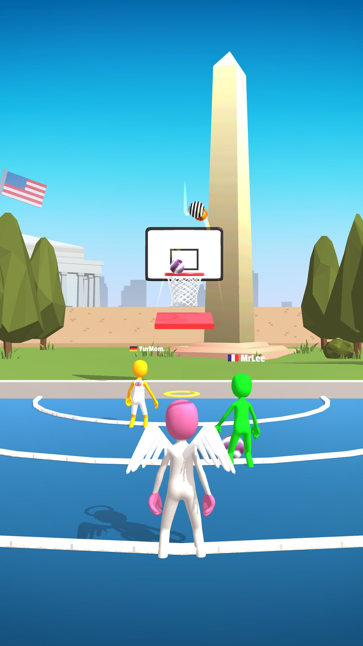 اسکرین شات 5 بازی Five Hoops - Basketball Game