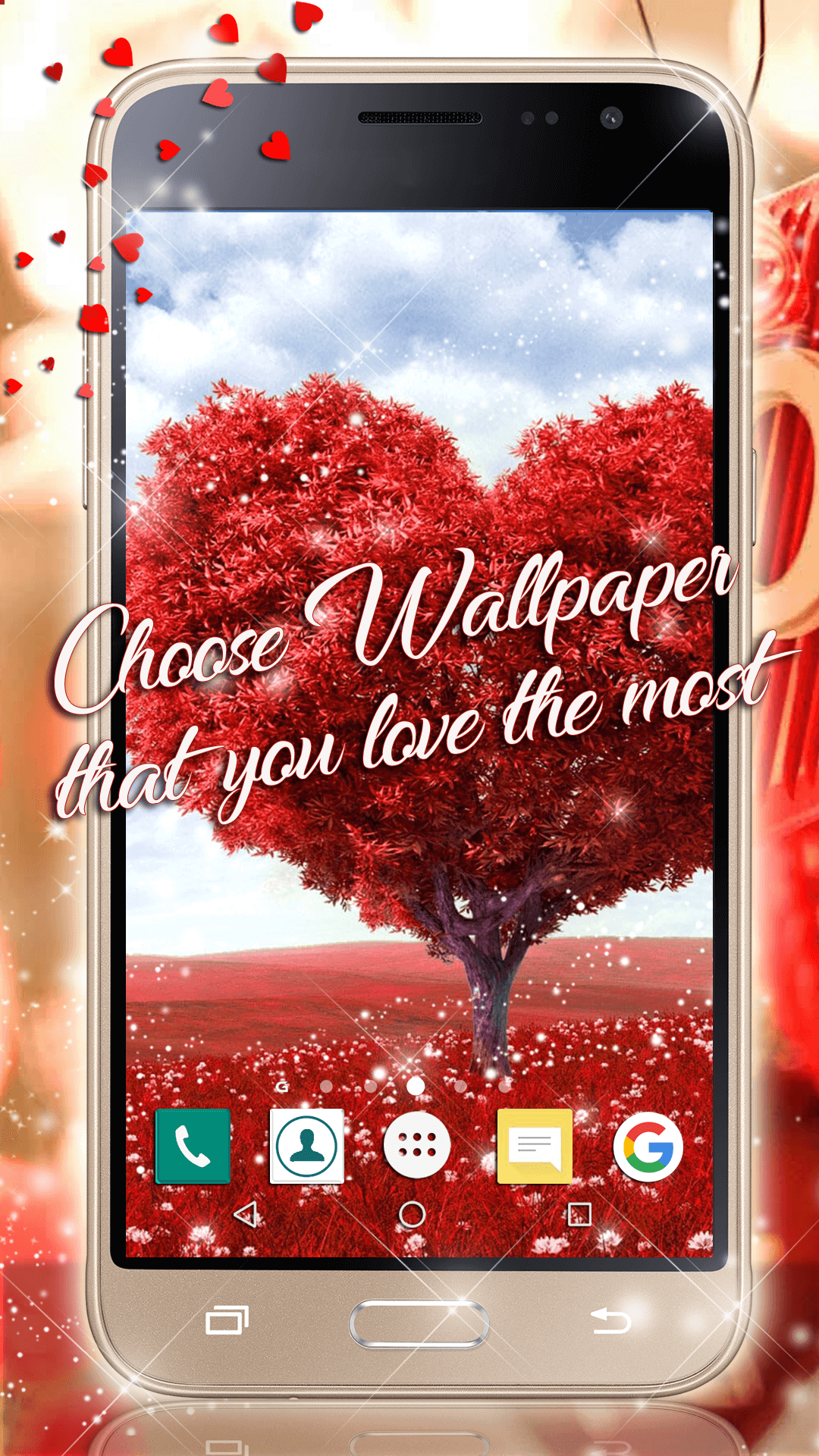 اسکرین شات 2 برنامه Valentine Live Wallpaper
