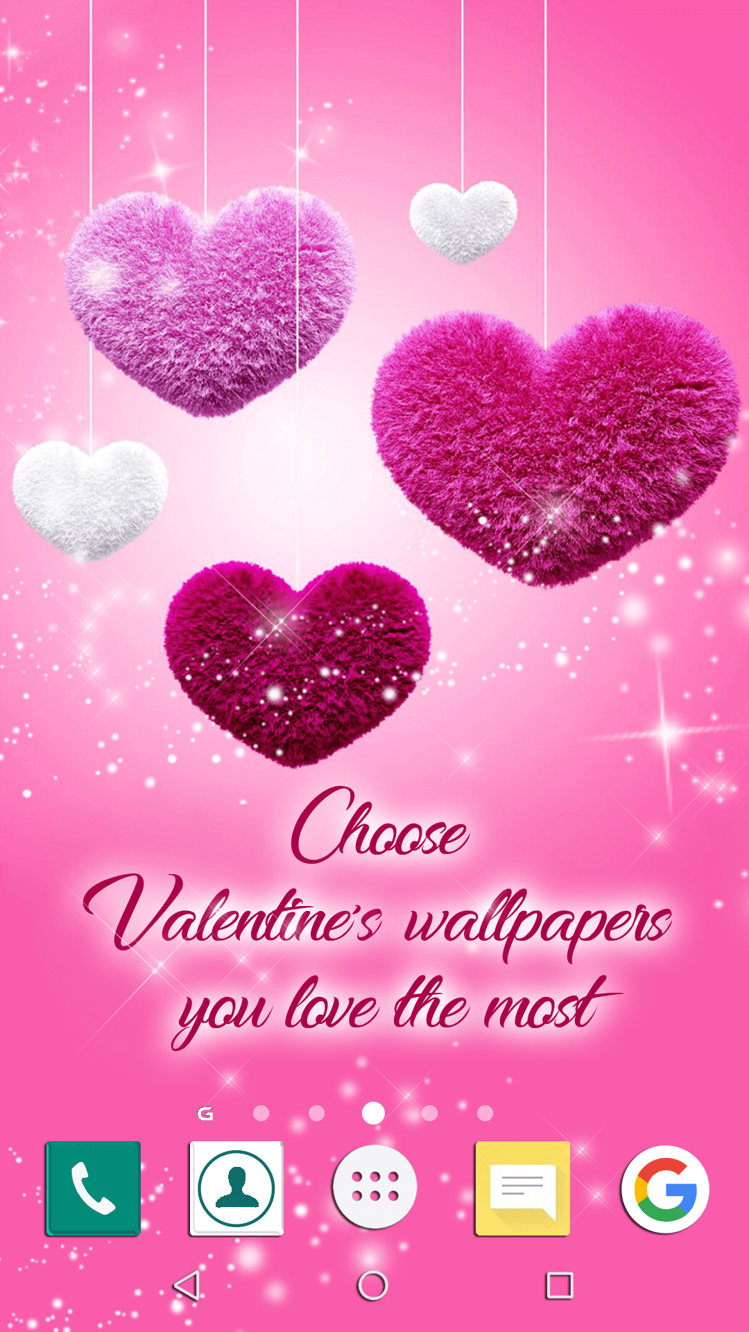 اسکرین شات 4 برنامه Valentine Live Wallpaper