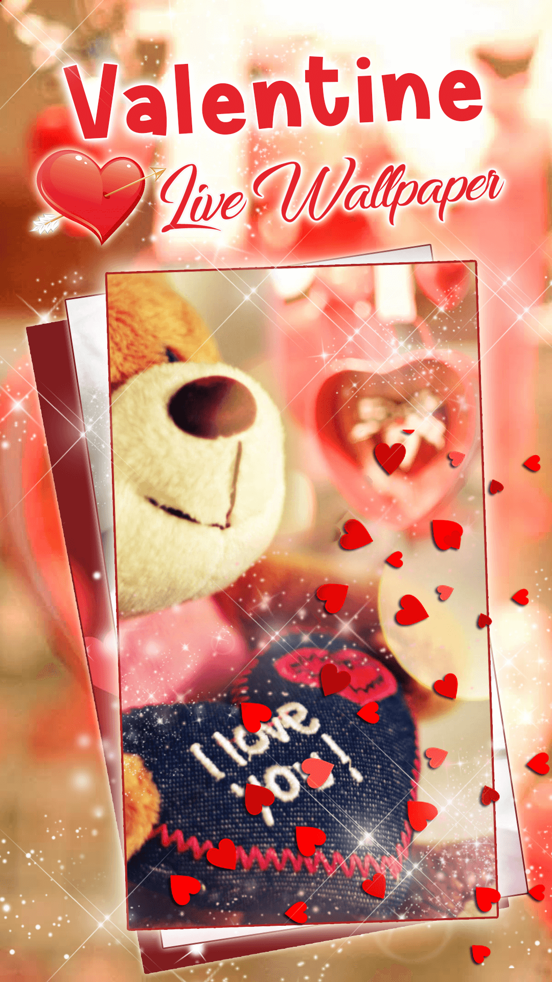 اسکرین شات 1 برنامه Valentine Live Wallpaper