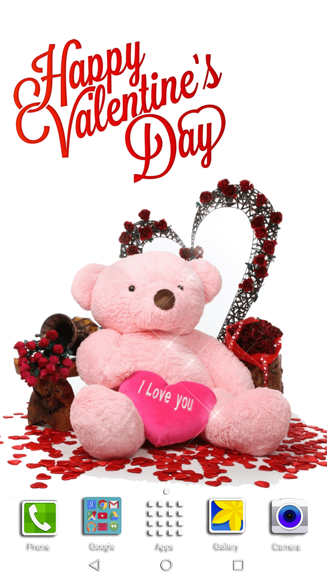 اسکرین شات 8 برنامه Valentines Day Live Wallpaper