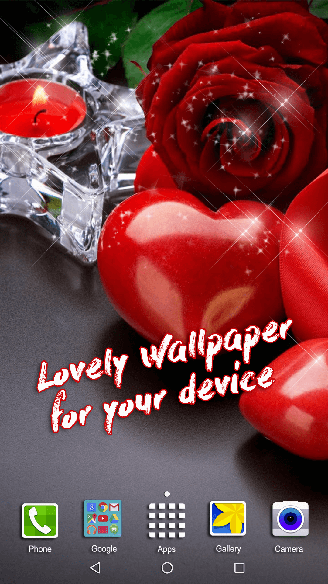 اسکرین شات 4 برنامه Valentines Day Live Wallpaper