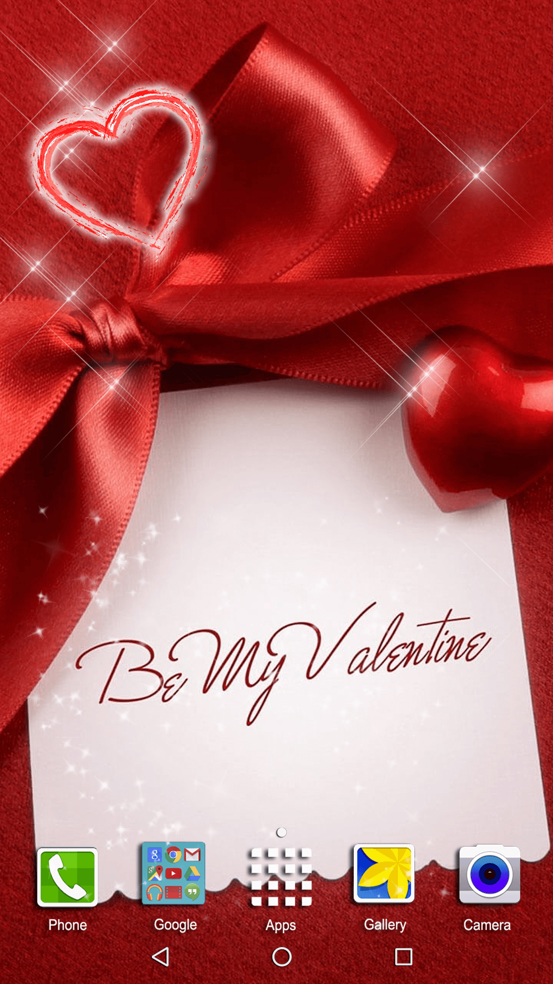 اسکرین شات 2 برنامه Valentines Day Live Wallpaper