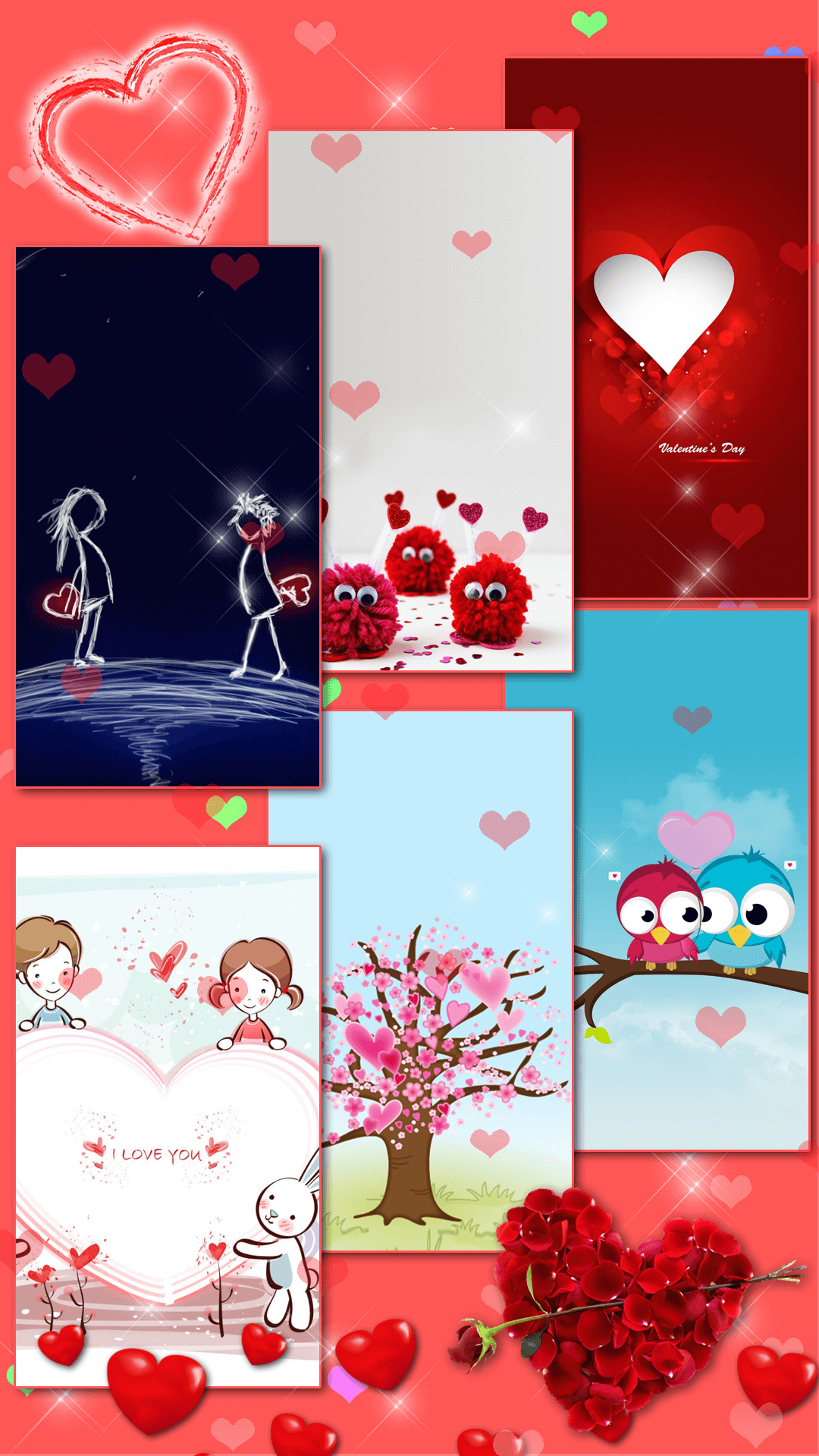 اسکرین شات 6 برنامه Valentines Day Live Wallpaper