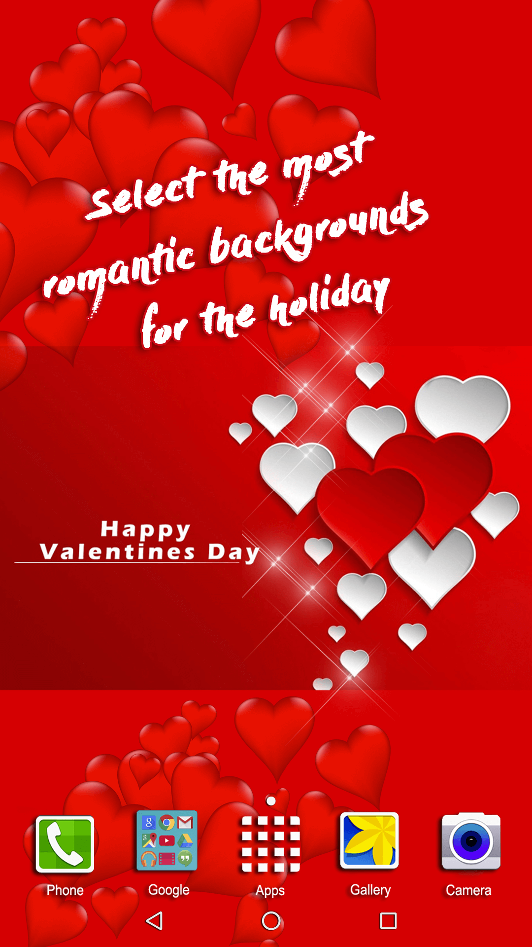 اسکرین شات 5 برنامه Valentines Day Live Wallpaper