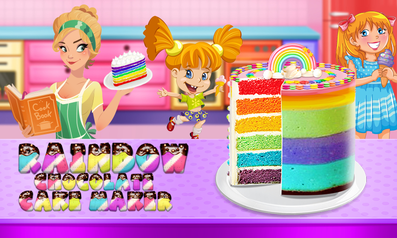 اسکرین شات 7 بازی Rain Bow Cake Maker