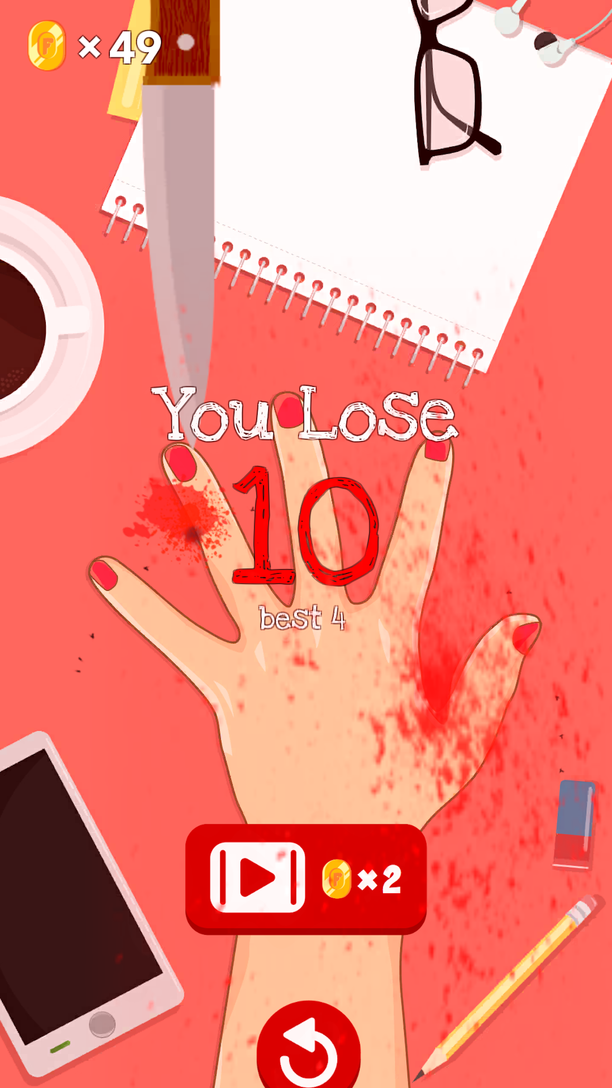 اسکرین شات 4 بازی 4 Fingers: Knife Games