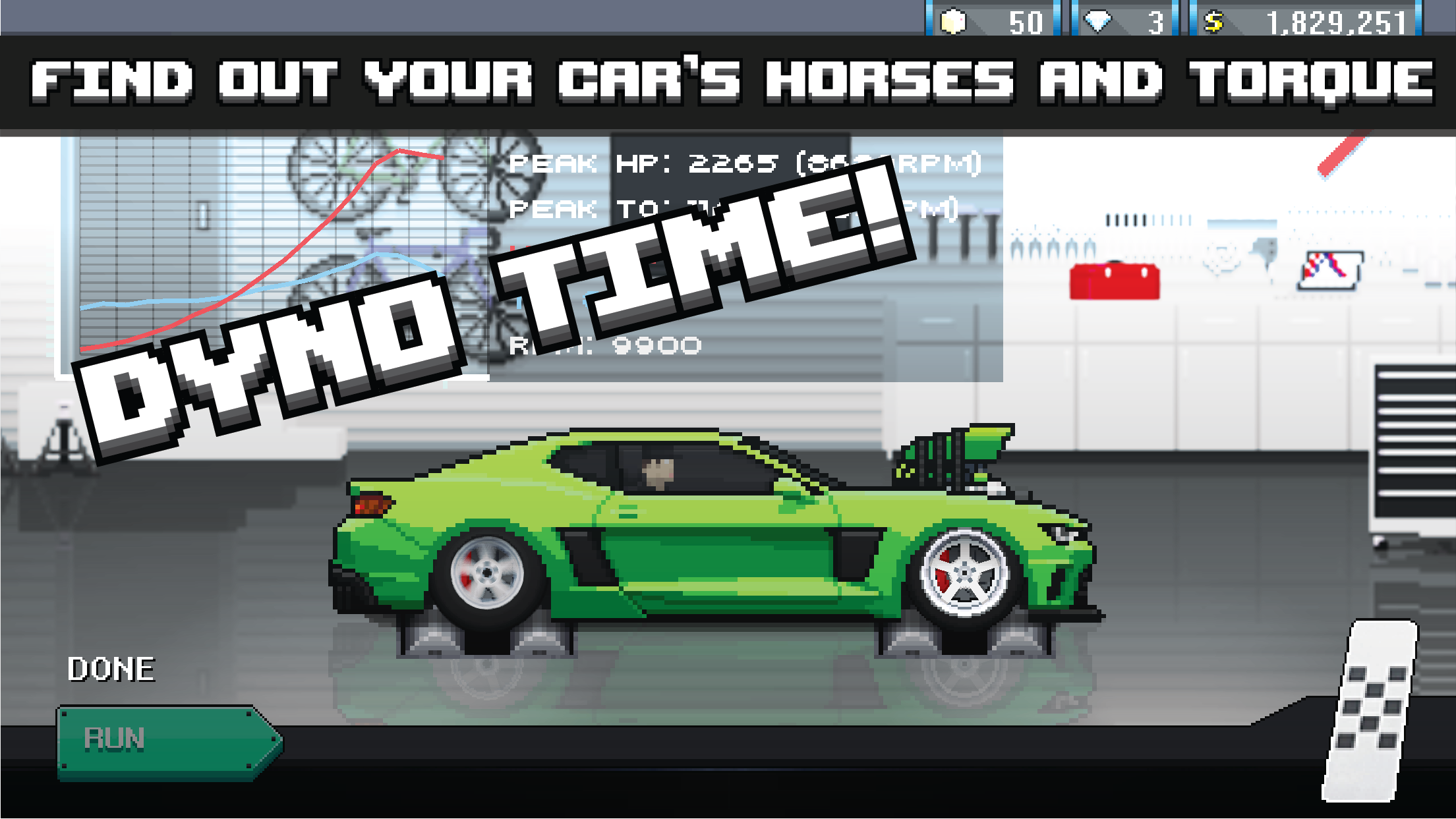 اسکرین شات 3 بازی Pixel Car Racer