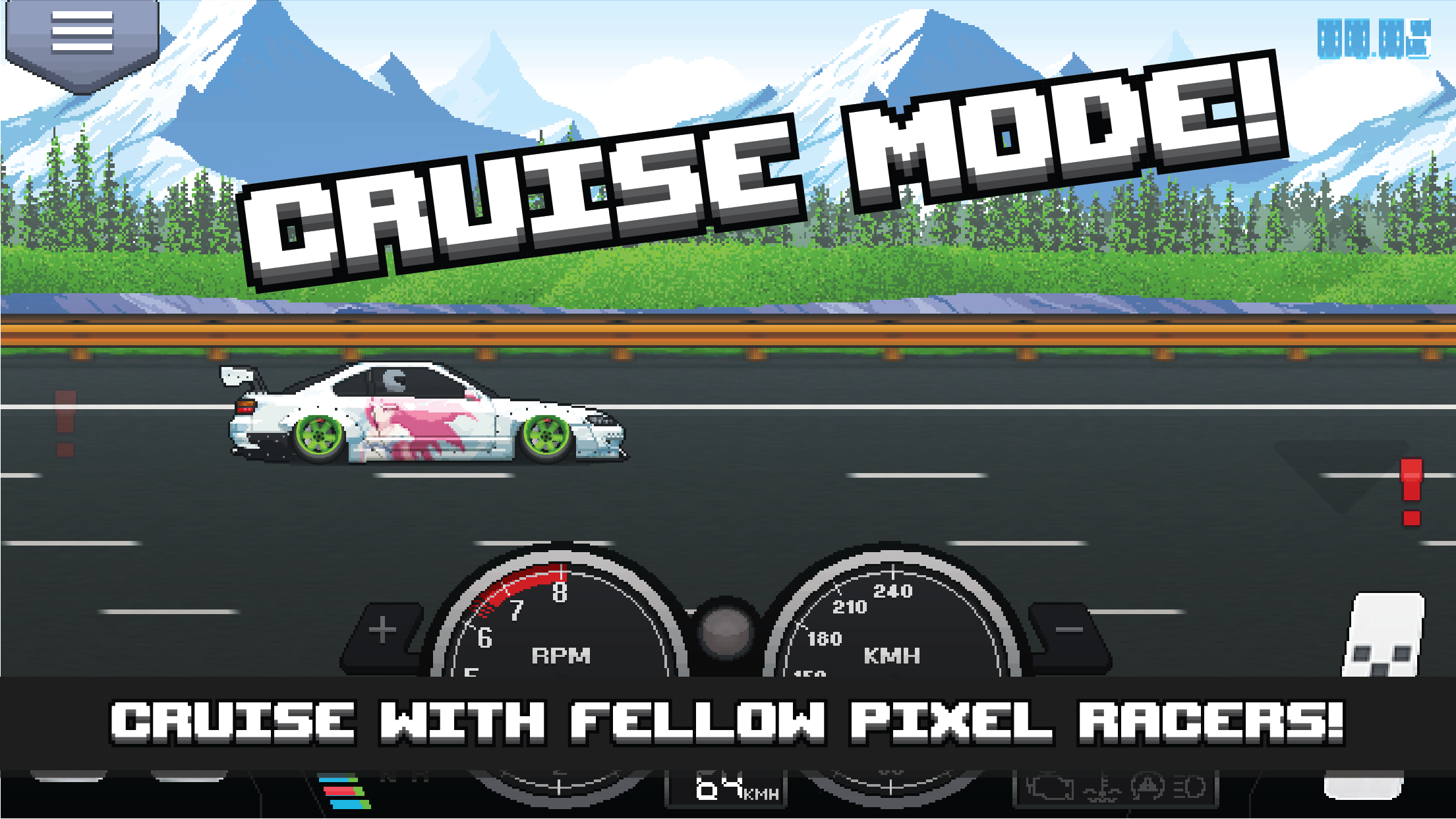 اسکرین شات 4 بازی Pixel Car Racer