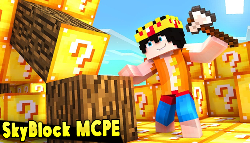 اسکرین شات 1 برنامه Lucky SkyBlock Mod Minecraft
