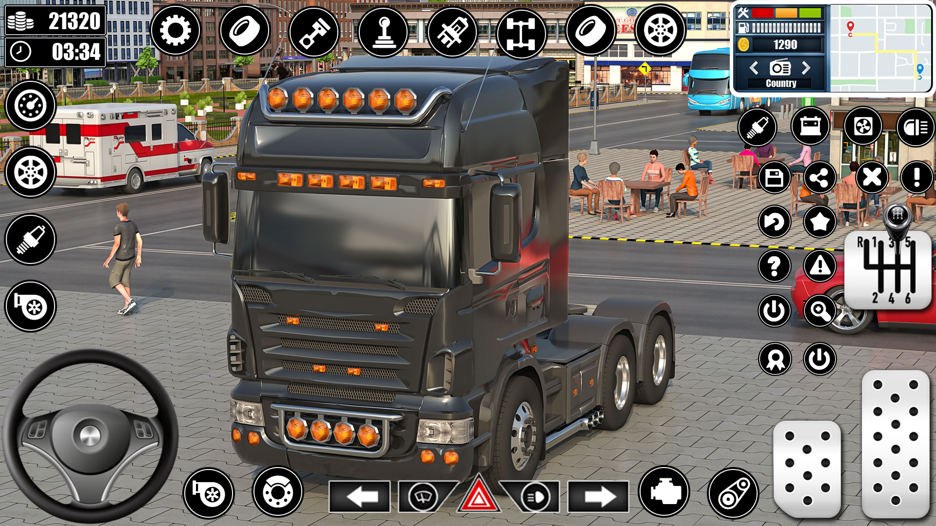 اسکرین شات 3 برنامه Real Truck Parking Games 3D
