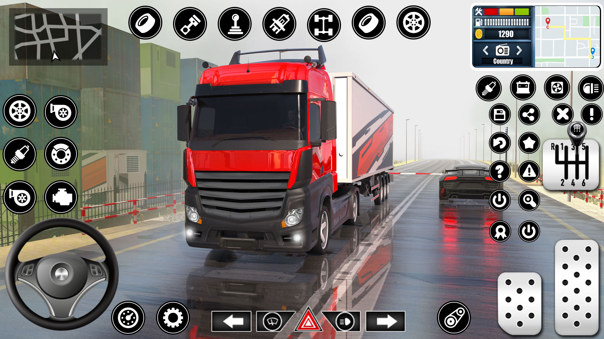 اسکرین شات 7 برنامه Real Truck Parking Games 3D