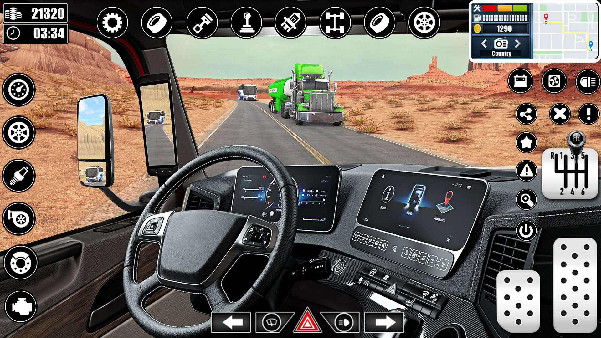 اسکرین شات 2 برنامه Real Truck Parking Games 3D